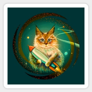 Space Kitty Sticker